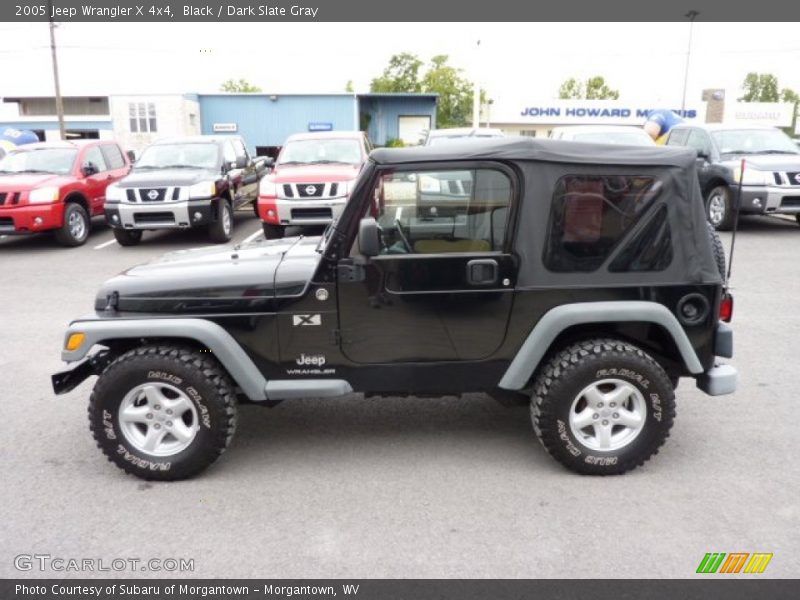 Black / Dark Slate Gray 2005 Jeep Wrangler X 4x4