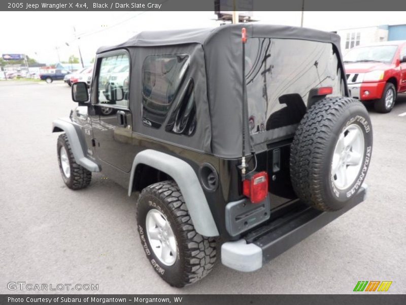 Black / Dark Slate Gray 2005 Jeep Wrangler X 4x4