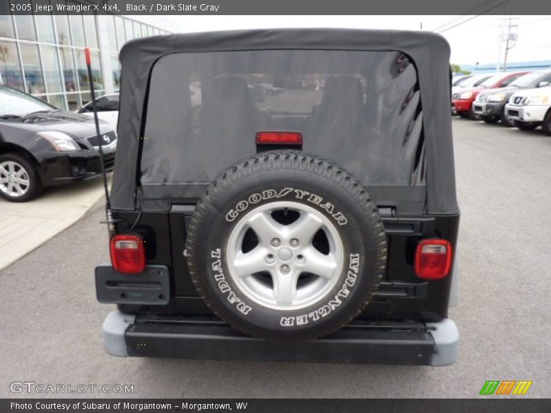 Black / Dark Slate Gray 2005 Jeep Wrangler X 4x4