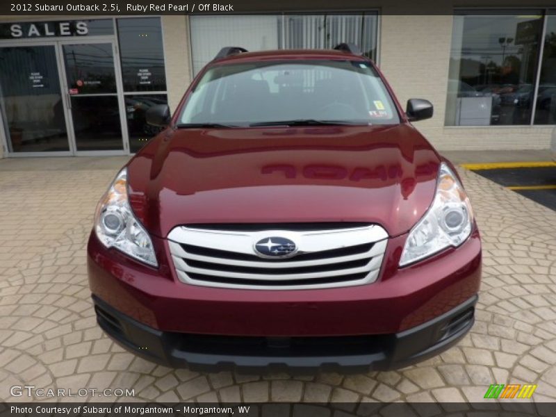 Ruby Red Pearl / Off Black 2012 Subaru Outback 2.5i