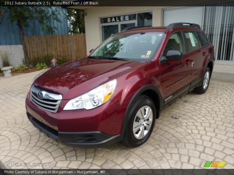 Ruby Red Pearl / Off Black 2012 Subaru Outback 2.5i