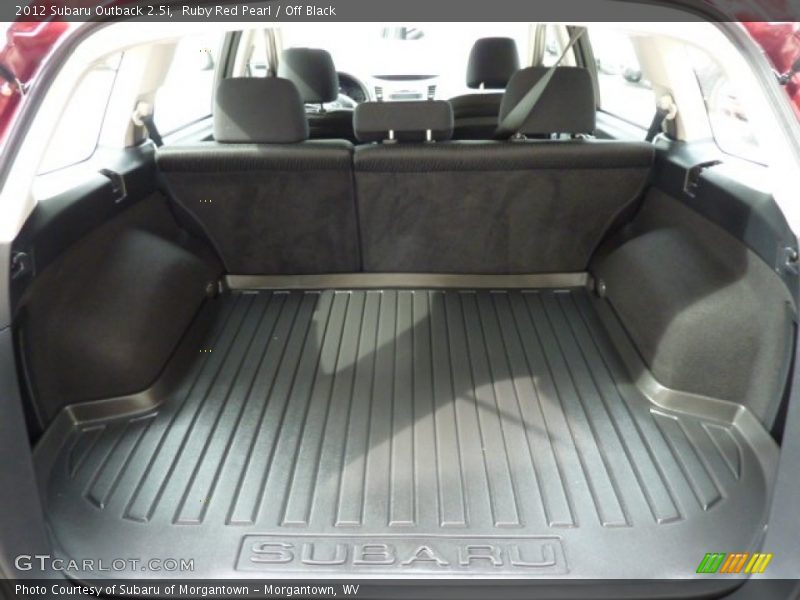 Ruby Red Pearl / Off Black 2012 Subaru Outback 2.5i