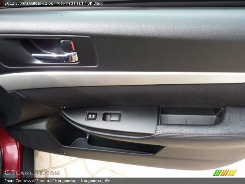 Ruby Red Pearl / Off Black 2012 Subaru Outback 2.5i