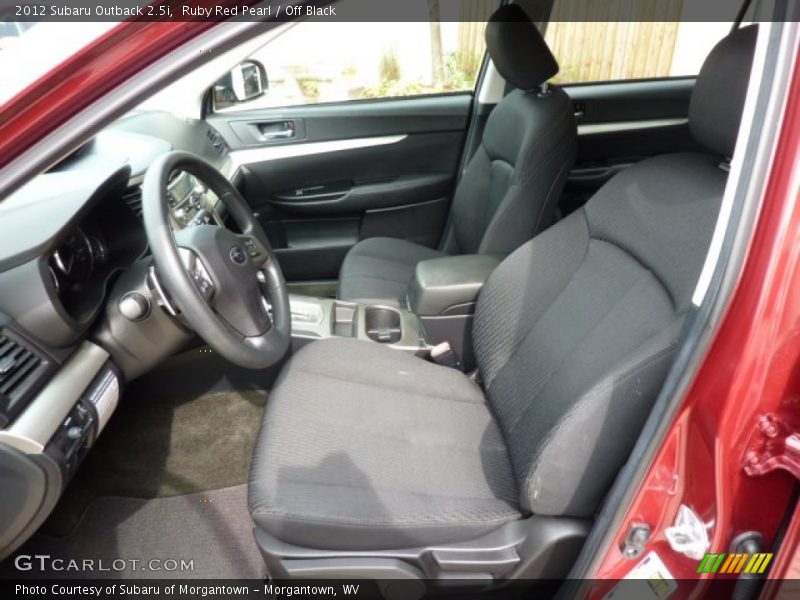Ruby Red Pearl / Off Black 2012 Subaru Outback 2.5i
