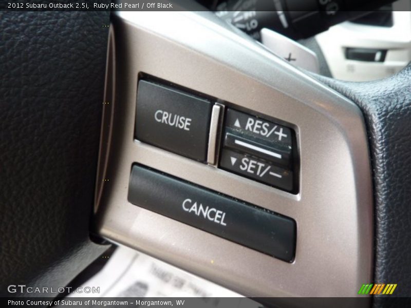Ruby Red Pearl / Off Black 2012 Subaru Outback 2.5i
