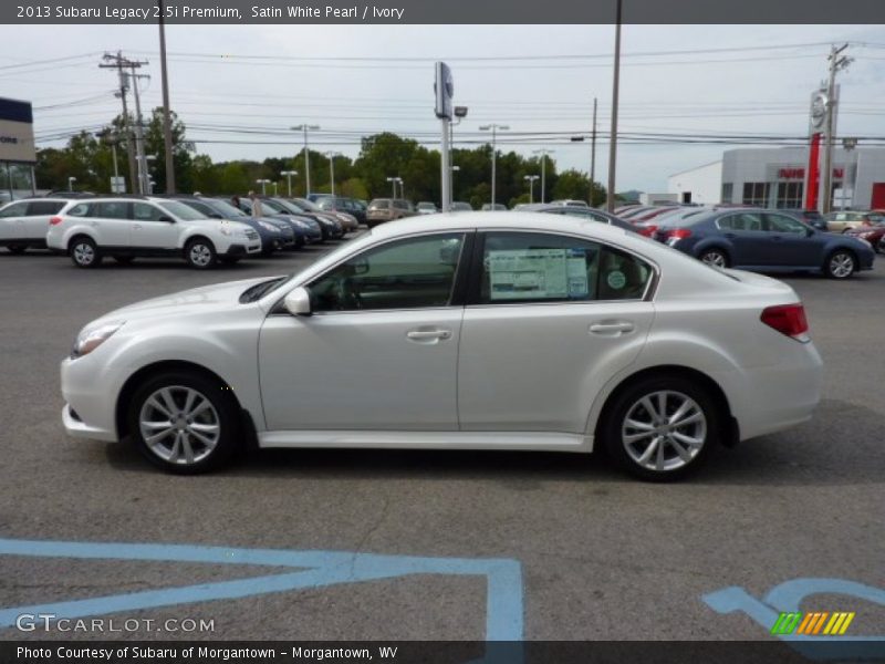 Satin White Pearl / Ivory 2013 Subaru Legacy 2.5i Premium