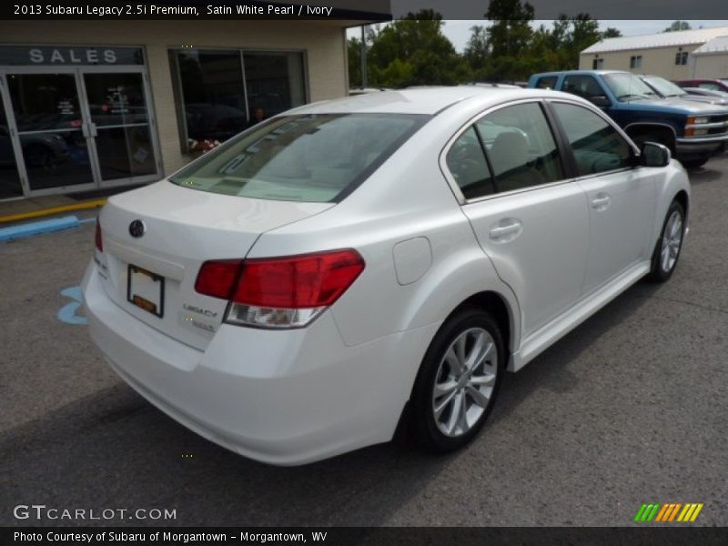 Satin White Pearl / Ivory 2013 Subaru Legacy 2.5i Premium