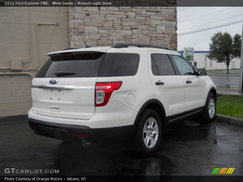 White Suede / Medium Light Stone 2011 Ford Explorer FWD