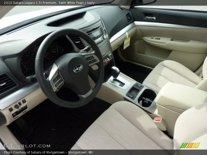 Satin White Pearl / Ivory 2013 Subaru Legacy 2.5i Premium
