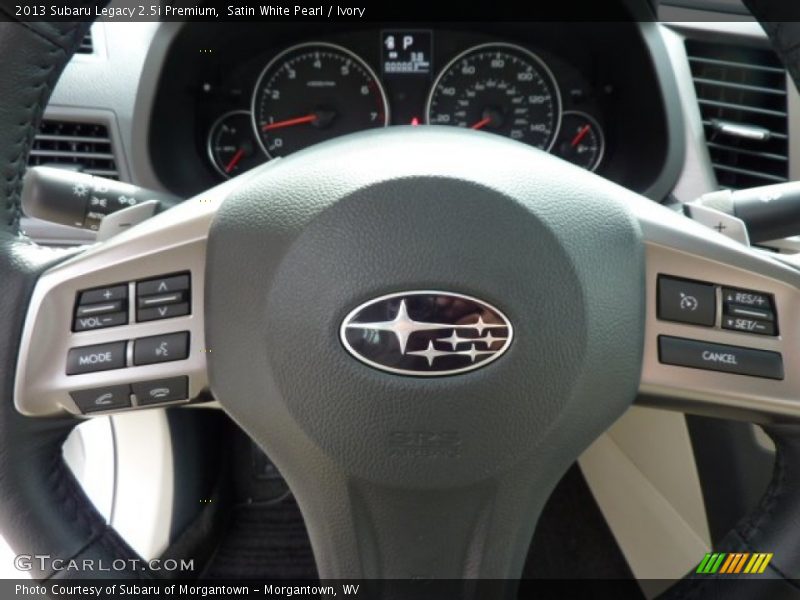 Satin White Pearl / Ivory 2013 Subaru Legacy 2.5i Premium