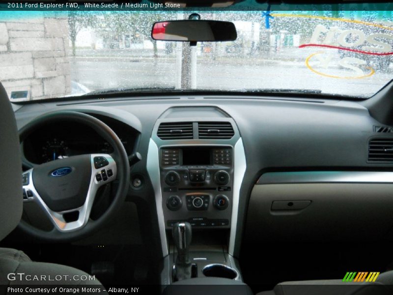 White Suede / Medium Light Stone 2011 Ford Explorer FWD