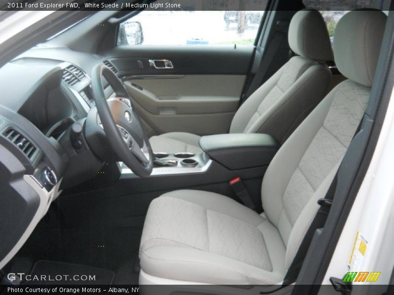 White Suede / Medium Light Stone 2011 Ford Explorer FWD