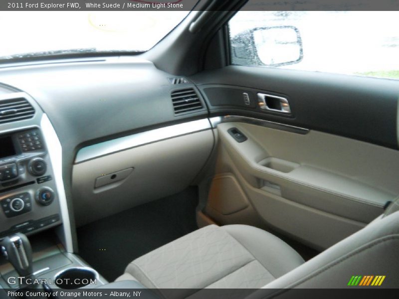 White Suede / Medium Light Stone 2011 Ford Explorer FWD