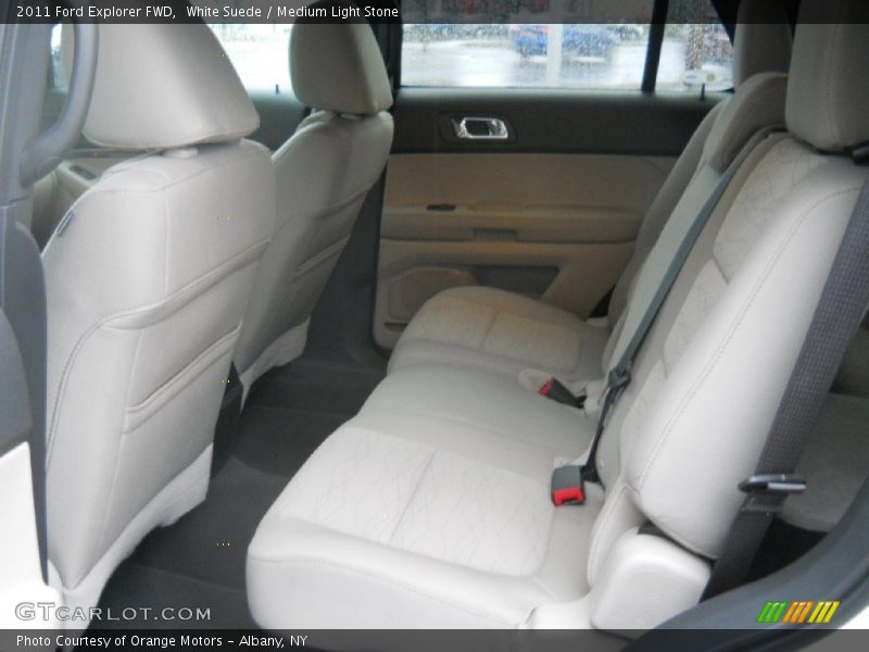 White Suede / Medium Light Stone 2011 Ford Explorer FWD