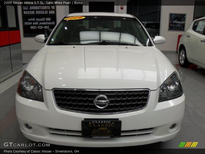 Satin White Pearl / Blond 2006 Nissan Altima 3.5 SL