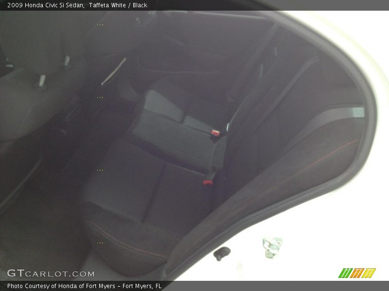 Taffeta White / Black 2009 Honda Civic Si Sedan