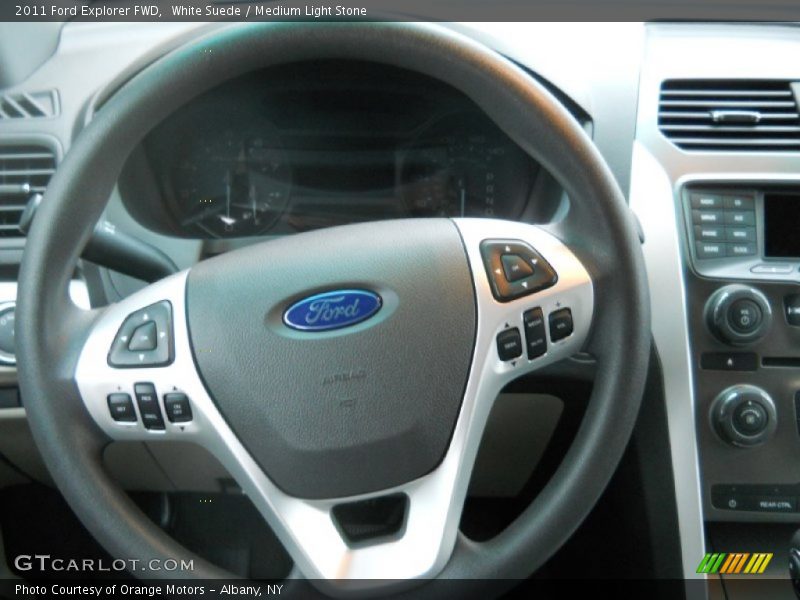 White Suede / Medium Light Stone 2011 Ford Explorer FWD
