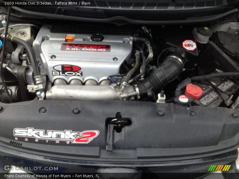 Taffeta White / Black 2009 Honda Civic Si Sedan