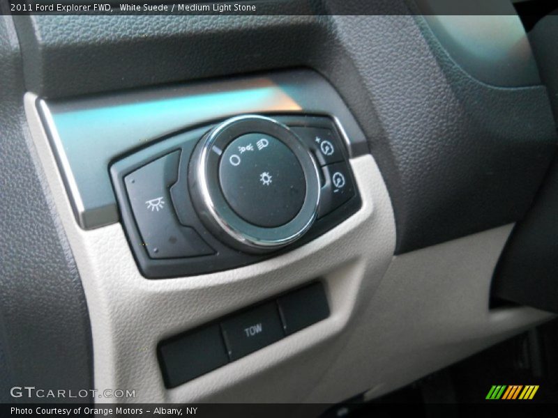 White Suede / Medium Light Stone 2011 Ford Explorer FWD