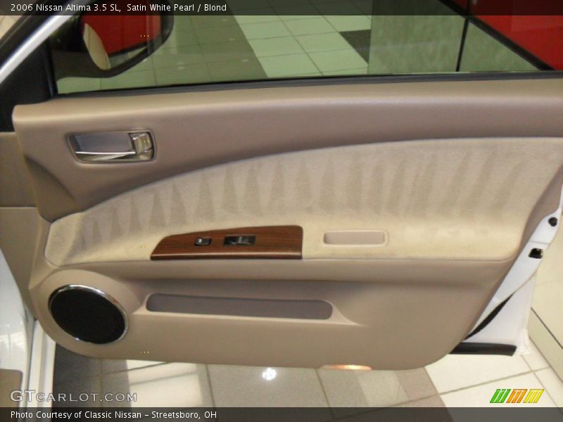 Satin White Pearl / Blond 2006 Nissan Altima 3.5 SL