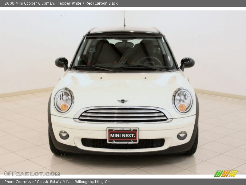 Pepper White / Red/Carbon Black 2008 Mini Cooper Clubman