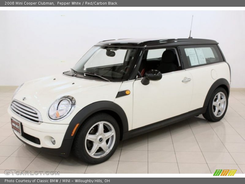 Pepper White / Red/Carbon Black 2008 Mini Cooper Clubman
