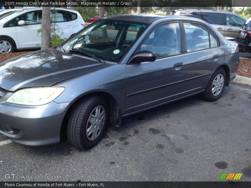 Magnesium Metallic / Gray 2005 Honda Civic Value Package Sedan