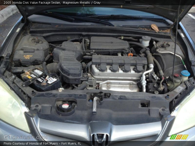 Magnesium Metallic / Gray 2005 Honda Civic Value Package Sedan