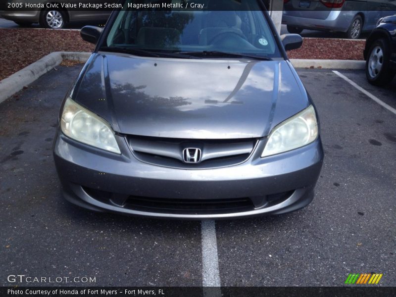 Magnesium Metallic / Gray 2005 Honda Civic Value Package Sedan