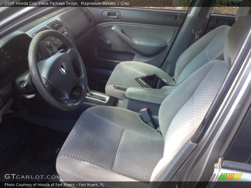 Magnesium Metallic / Gray 2005 Honda Civic Value Package Sedan