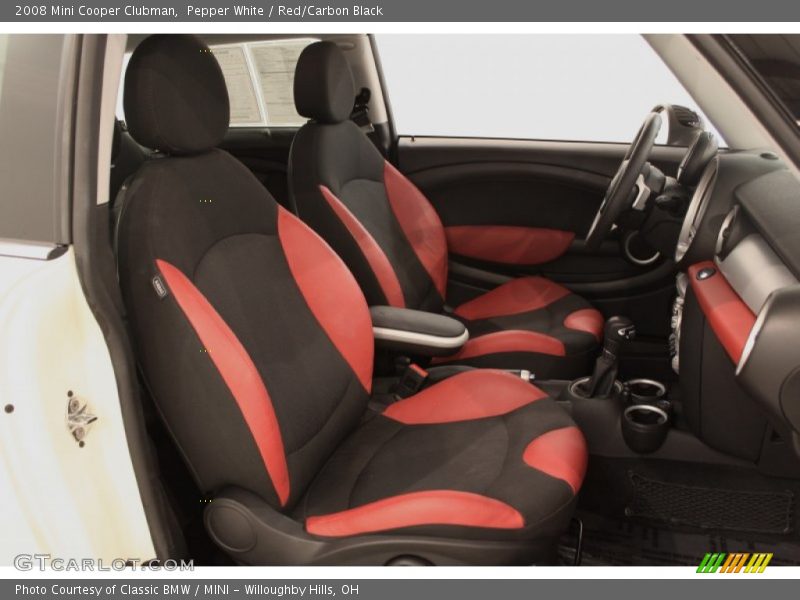 Pepper White / Red/Carbon Black 2008 Mini Cooper Clubman