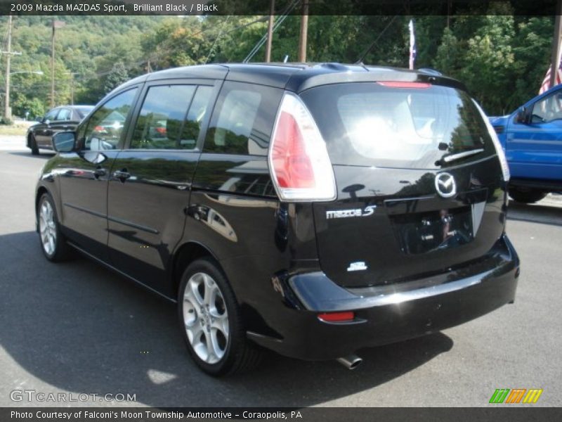 Brilliant Black / Black 2009 Mazda MAZDA5 Sport