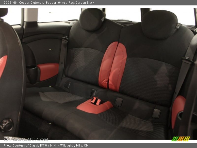 Pepper White / Red/Carbon Black 2008 Mini Cooper Clubman