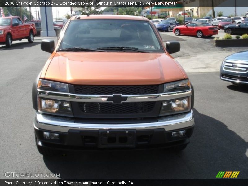 Sunburst Orange Metallic / Very Dark Pewter 2006 Chevrolet Colorado Z71 Extended Cab 4x4