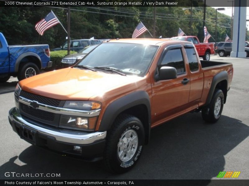 Sunburst Orange Metallic / Very Dark Pewter 2006 Chevrolet Colorado Z71 Extended Cab 4x4