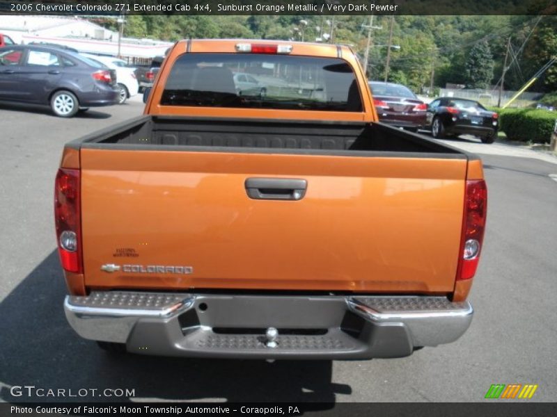 Sunburst Orange Metallic / Very Dark Pewter 2006 Chevrolet Colorado Z71 Extended Cab 4x4