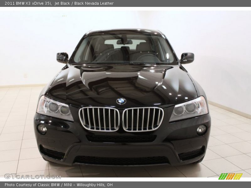 Jet Black / Black Nevada Leather 2011 BMW X3 xDrive 35i