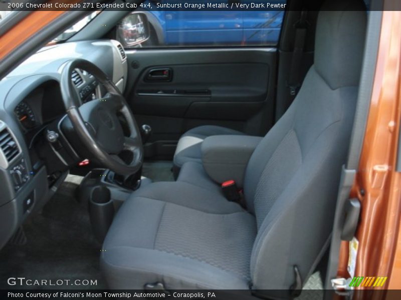 Sunburst Orange Metallic / Very Dark Pewter 2006 Chevrolet Colorado Z71 Extended Cab 4x4