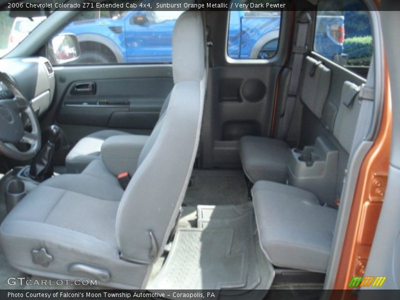 Sunburst Orange Metallic / Very Dark Pewter 2006 Chevrolet Colorado Z71 Extended Cab 4x4