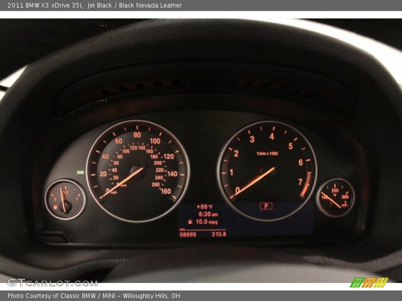 Jet Black / Black Nevada Leather 2011 BMW X3 xDrive 35i