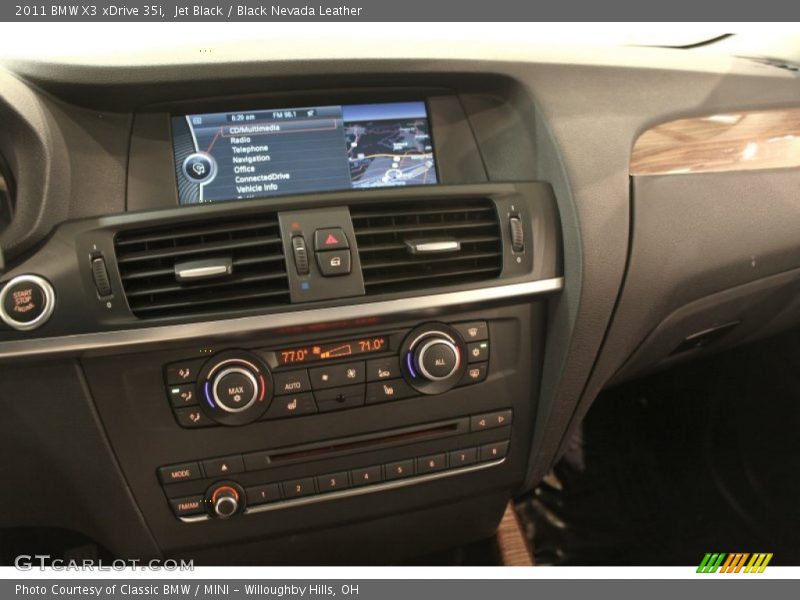 Jet Black / Black Nevada Leather 2011 BMW X3 xDrive 35i