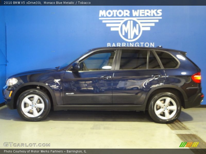 Monaco Blue Metallic / Tobacco 2010 BMW X5 xDrive30i