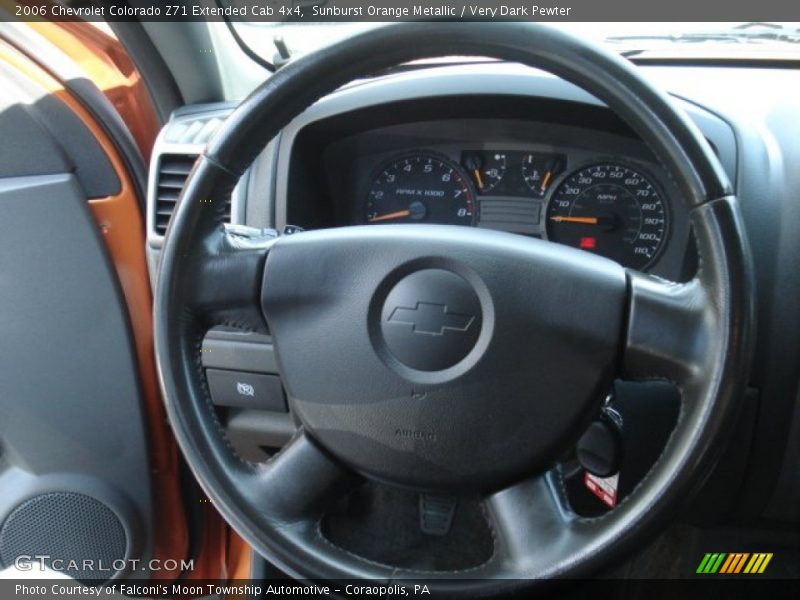Sunburst Orange Metallic / Very Dark Pewter 2006 Chevrolet Colorado Z71 Extended Cab 4x4
