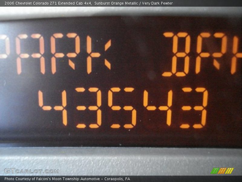 Sunburst Orange Metallic / Very Dark Pewter 2006 Chevrolet Colorado Z71 Extended Cab 4x4