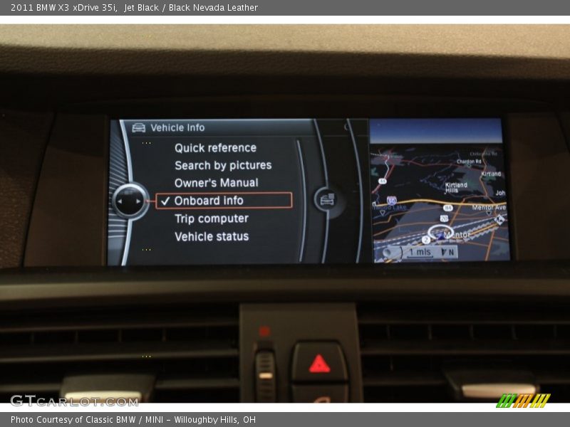 Jet Black / Black Nevada Leather 2011 BMW X3 xDrive 35i