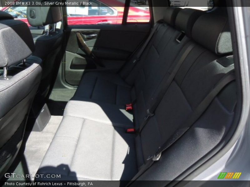 Silver Grey Metallic / Black 2008 BMW X3 3.0si