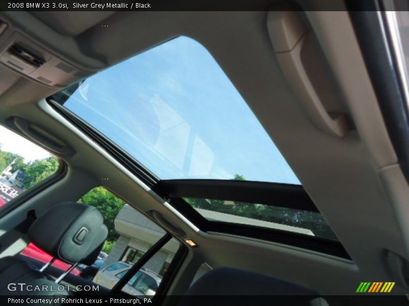 Silver Grey Metallic / Black 2008 BMW X3 3.0si