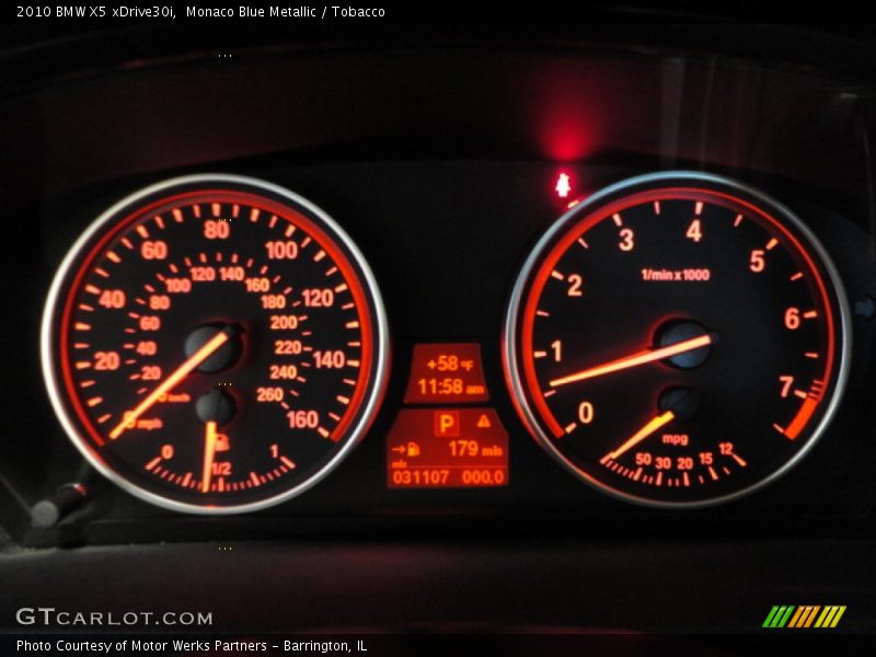  2010 X5 xDrive30i xDrive30i Gauges