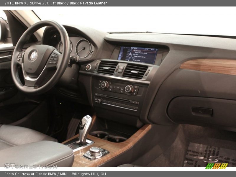 Jet Black / Black Nevada Leather 2011 BMW X3 xDrive 35i