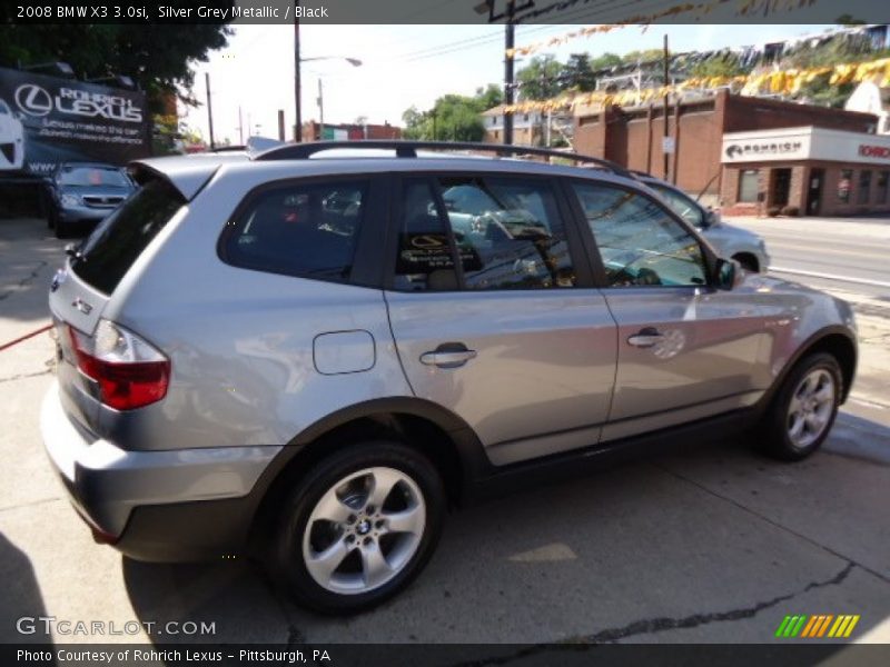 Silver Grey Metallic / Black 2008 BMW X3 3.0si